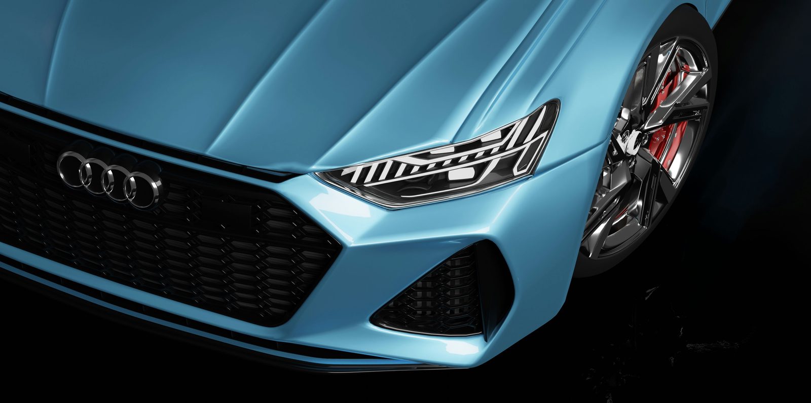 Audi grille and headlamp at close detail, representative of the marque discipline that runs through Daima Luxury